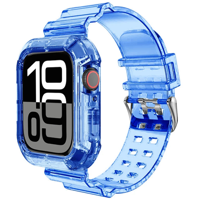 Protective Silicone Case + Wristband for Apple Watch