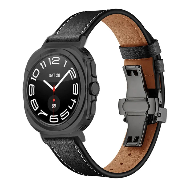 Classic Leather Strap for Samsung Galaxy Watch Ultra and Samsung Galaxy Watch Ultra (2025)