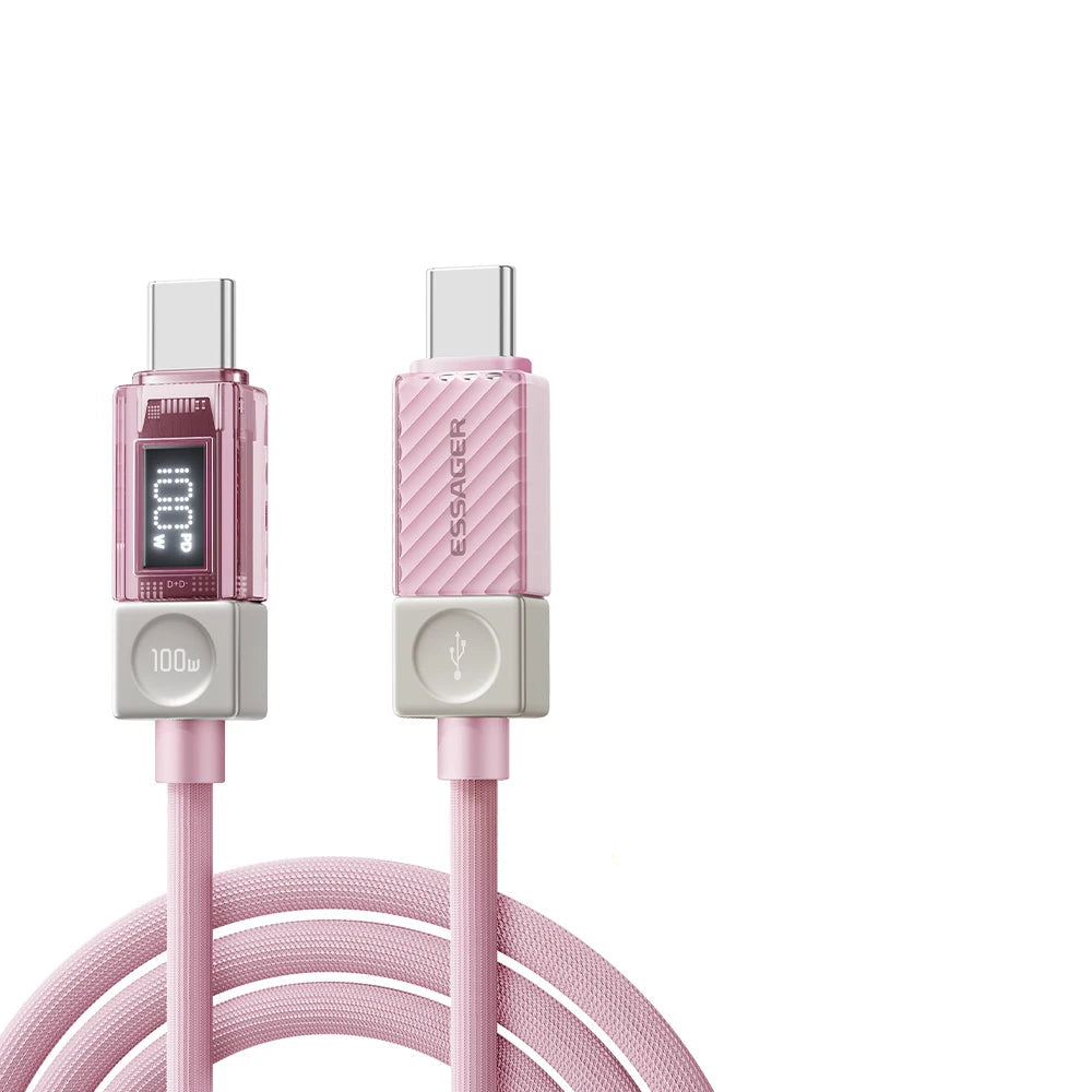 Essager 100W USB-C PD 3.1 Fast Charging Cable with LED Display