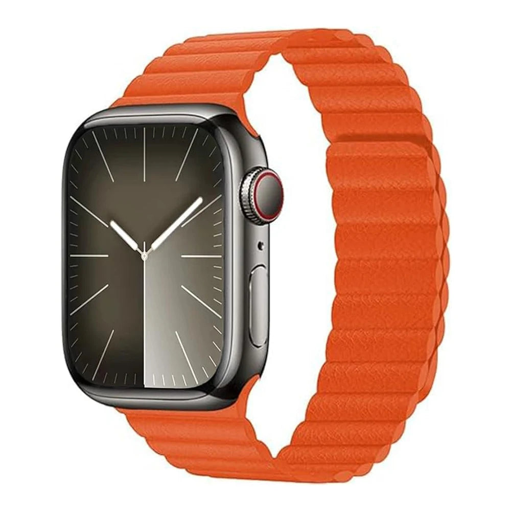 Premium Leather Magnetic Strap for Apple Watch