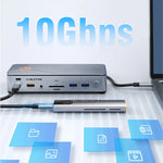 CABLETIME 15-in-1 USB-C Docking Station & SSD Enclosure