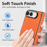 Textured Fabric Hinge Protection Case with Central Axis Reinforcement for iPhone Duo