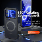 Matte PC TPU Shockproof Case with 360° Rotating Magnetic Ring for Xiaomi 18 Series
