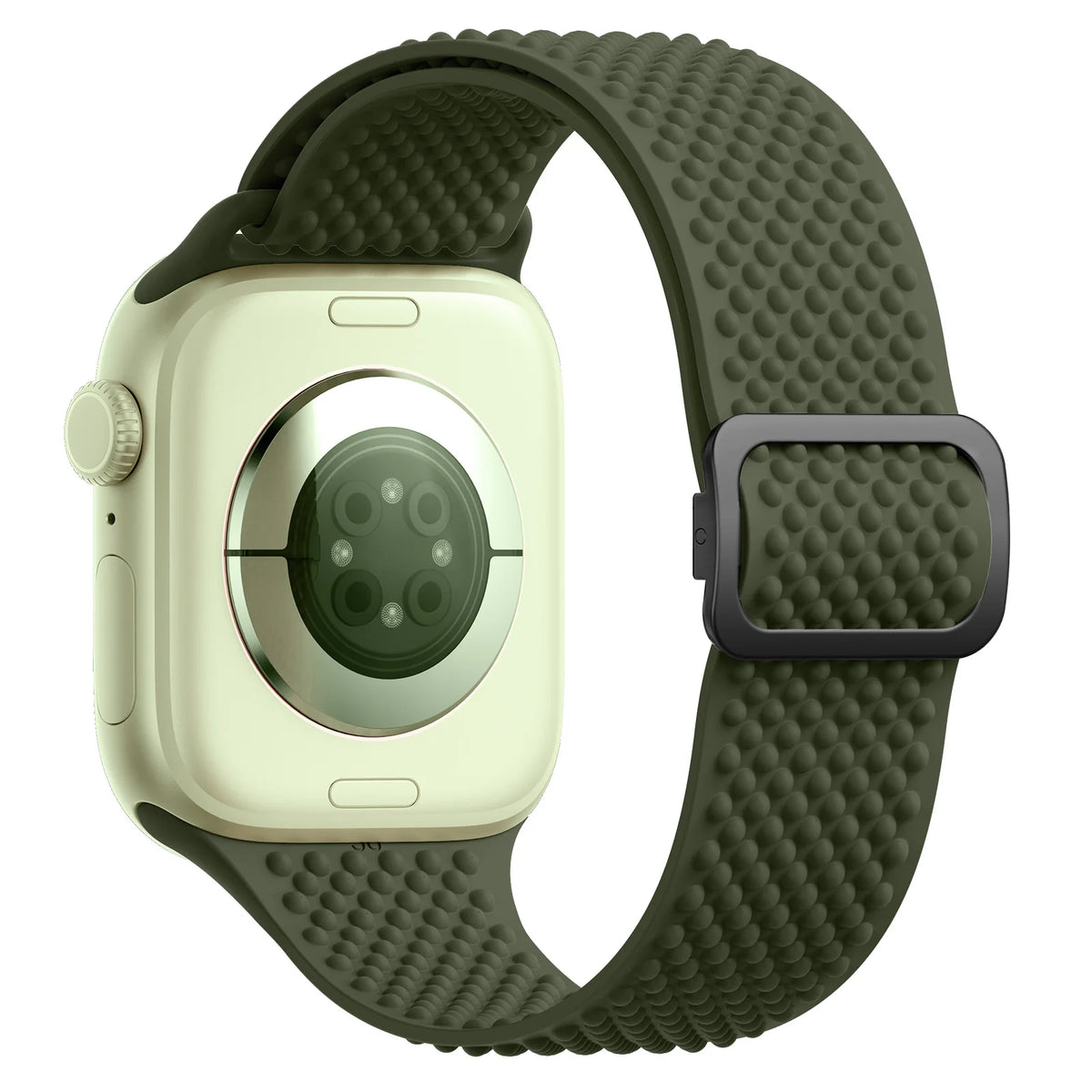 Silicone Sport Band with Adjustable Buckle for Apple Watch