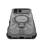 Heavy-Duty Magnetic Armor Case with Ring Kickstand for iPhone 17 Series