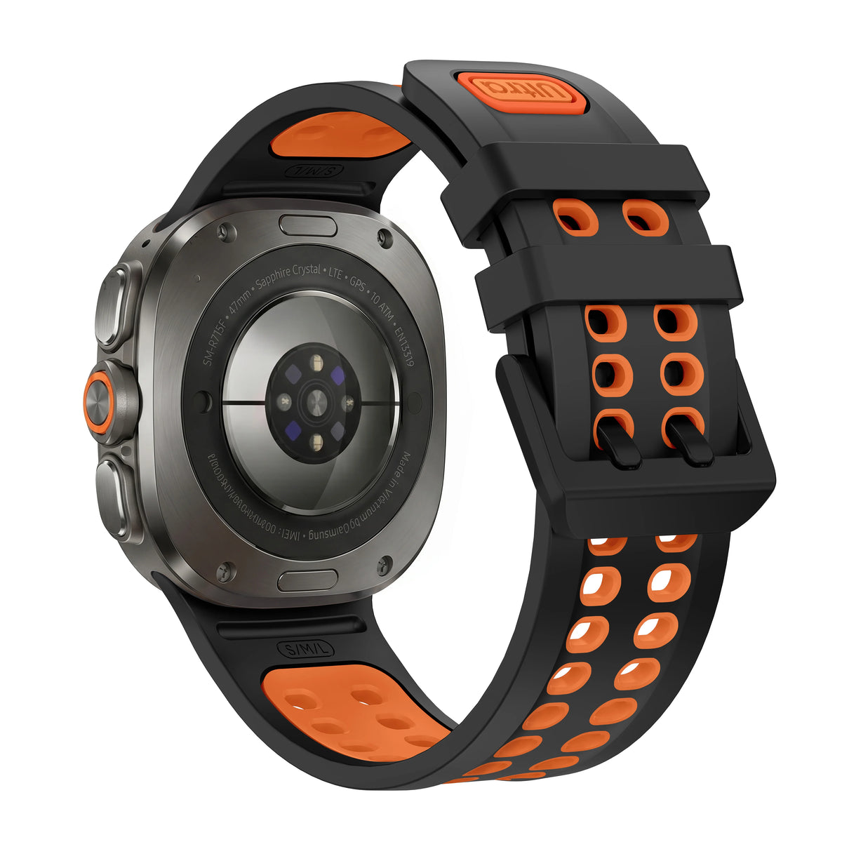 Breathable Perforated Silicone Watch Strap for Samsung Galaxy Watch Ultra 2