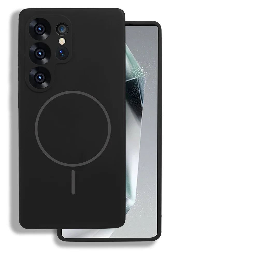 Shockproof Liquid Silicone Magnetic Case for Samsung Galaxy S25 Series