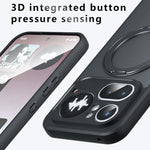 Nothing Phone 4a Pro Anti-Fingerprint Translucent Magnetic Case with Ring Holder