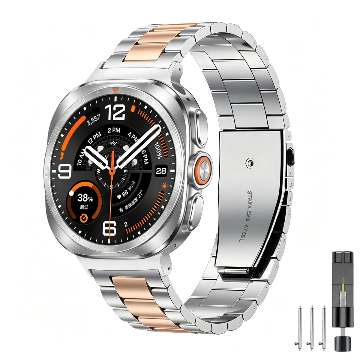 Stainless Steel Bracelet for Samsung Galaxy Watch Ultra 2