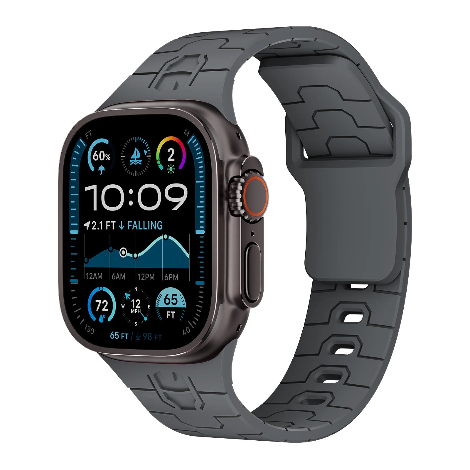 Comfort-Fit Silicone Strap for Apple Watch