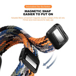 Magnetic Buckle Elastic Braided Strap for Apple Watch