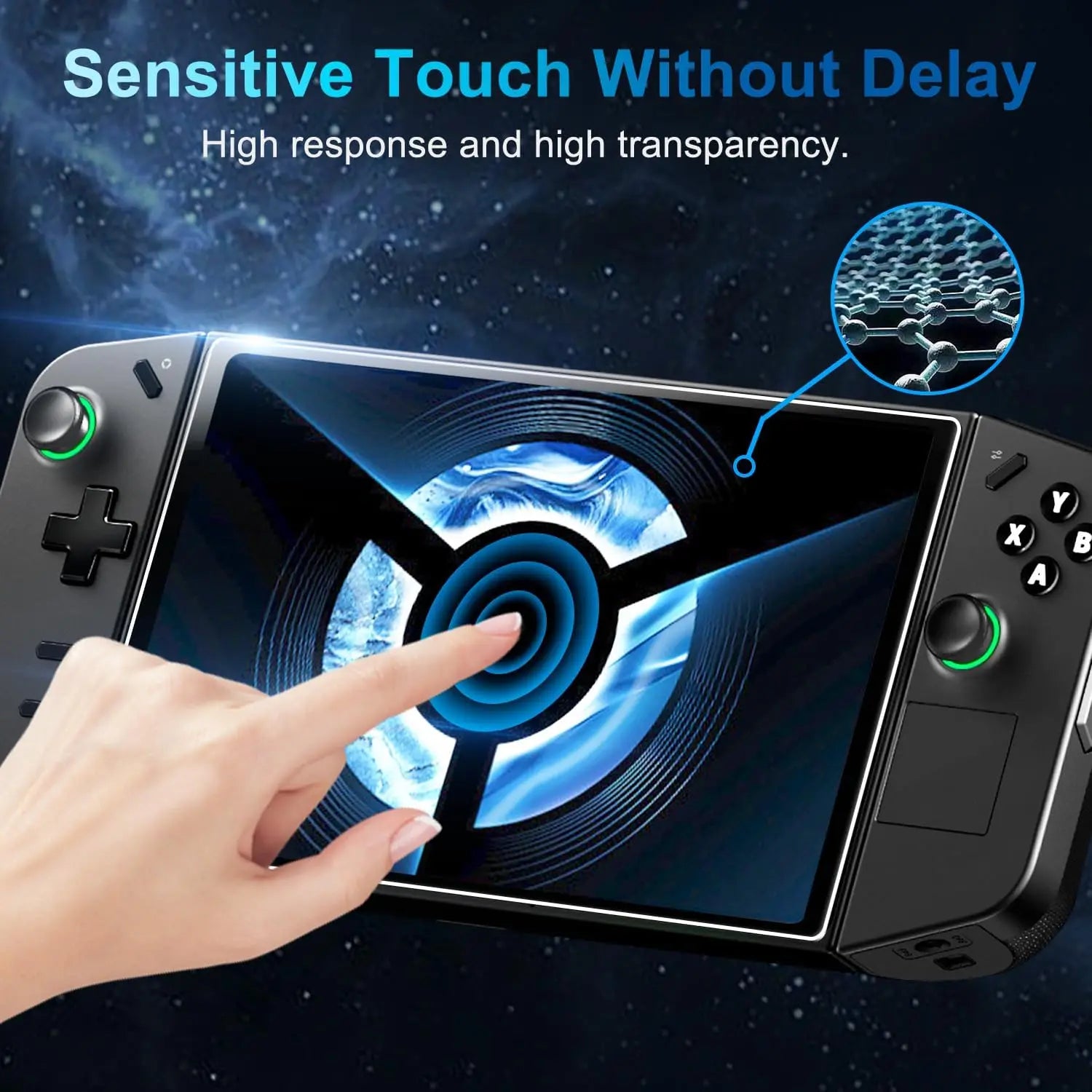 3-Pack Tempered Glass Screen Protector for Lenovo Legion Go