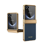 Luxury Diamond Pattern Leather Case with Screen Protector for Samsung Galaxy Z Flip 8
