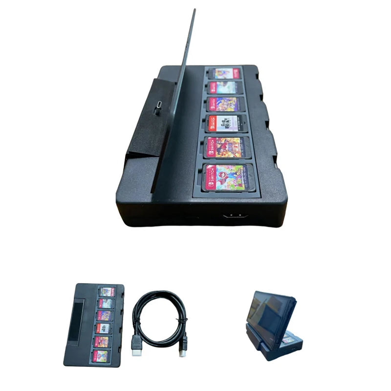 Portable TV Base Docking Station with Video Converter & Joy-Con Charger for Nintendo Switch