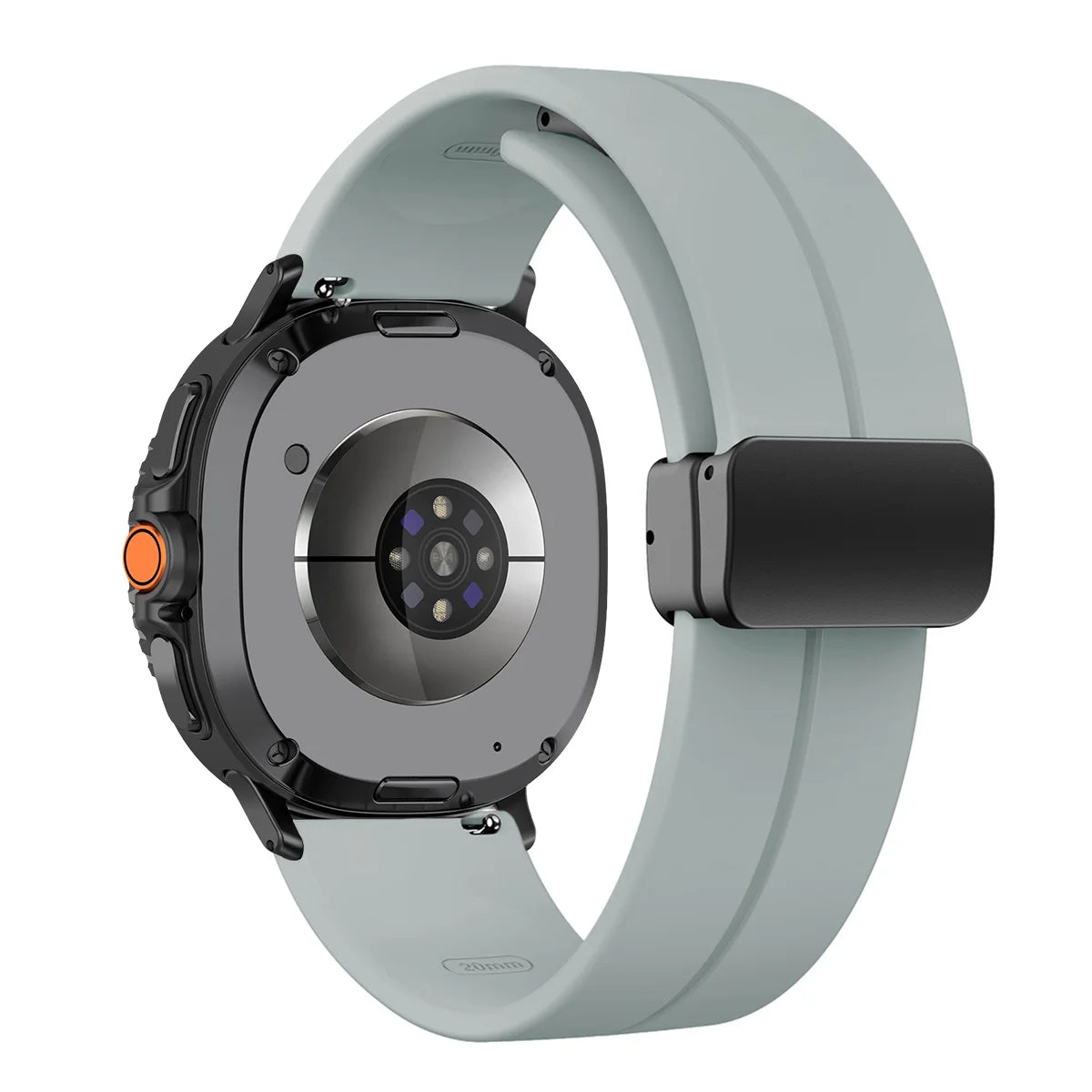 Silicone Magnetic Buckle Strap for Samsung Galaxy Watch 8 /  Galaxy Watch 8 Classic