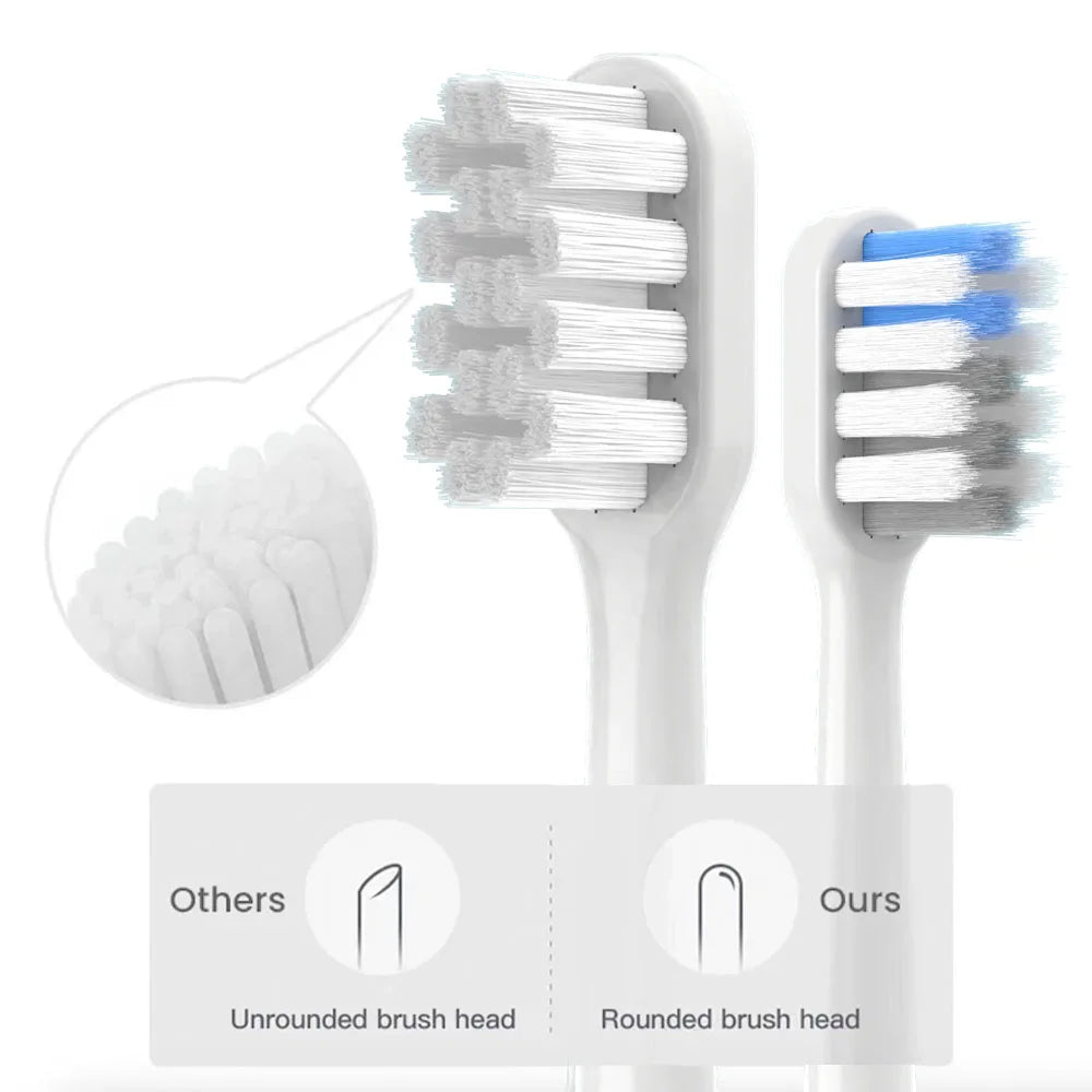 4PCS DuPont Soft Bristle Replacement Heads for Xiaomi Mijia T200