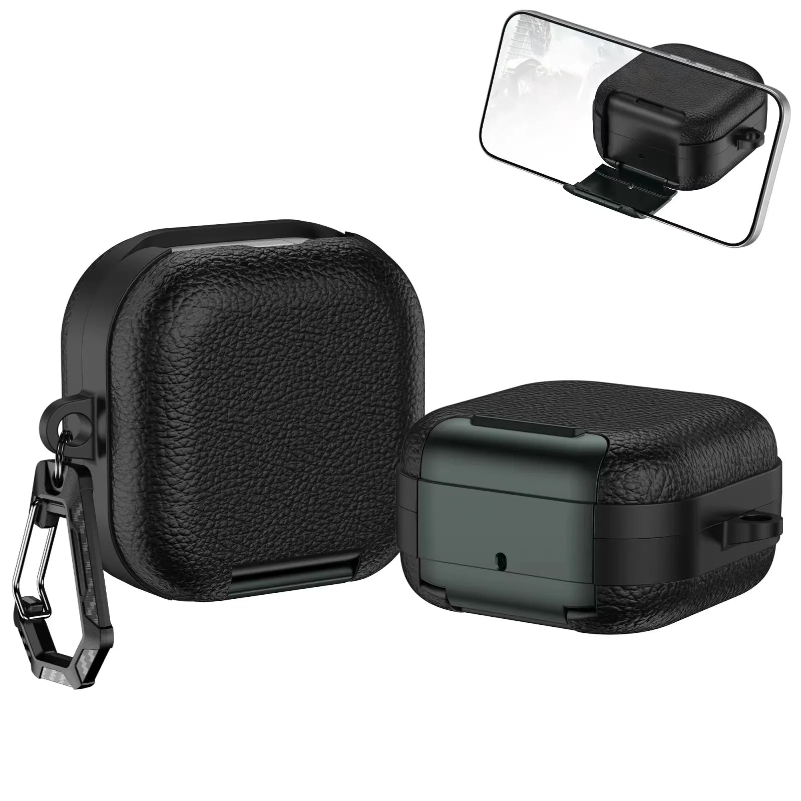 Samsung Galaxy Buds 4 / 4 Pro Business Leather Case With Phone Stand