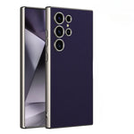 Samsung Galaxy S25 Ultra Metallic Frosted Leather Shockproof Case