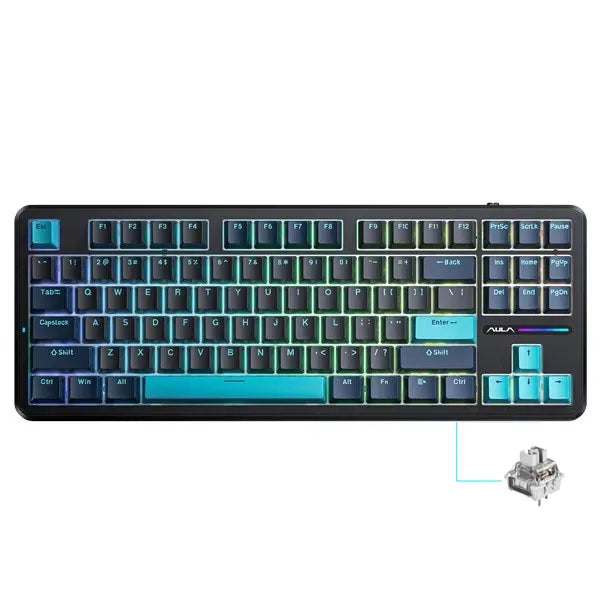 AULA F87 Pro Hot-Swap Gasket Mechanical Keyboard