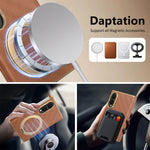 Luxury Textured Magnetic Leather Case with Kickstand for Samsung Galaxy Z Fold 8