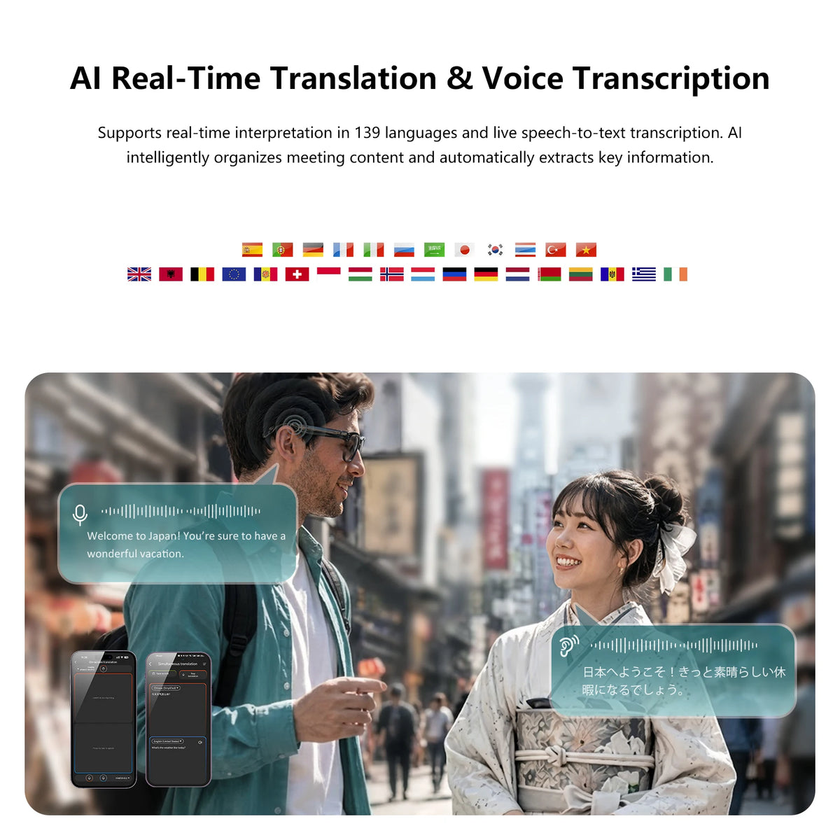 Blackview BV300 139-Language AR Smart Glasses