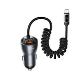 Essager 108W Dual Port Car Charger with Spring Cable