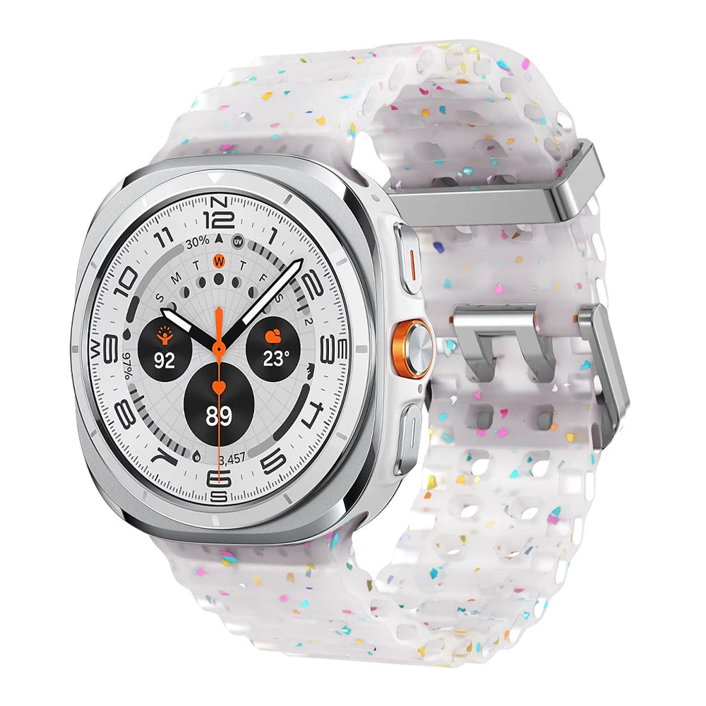 Quick-Release Water-Resistant Sport Watch Bands for Samsung Galaxy Watch Ultra