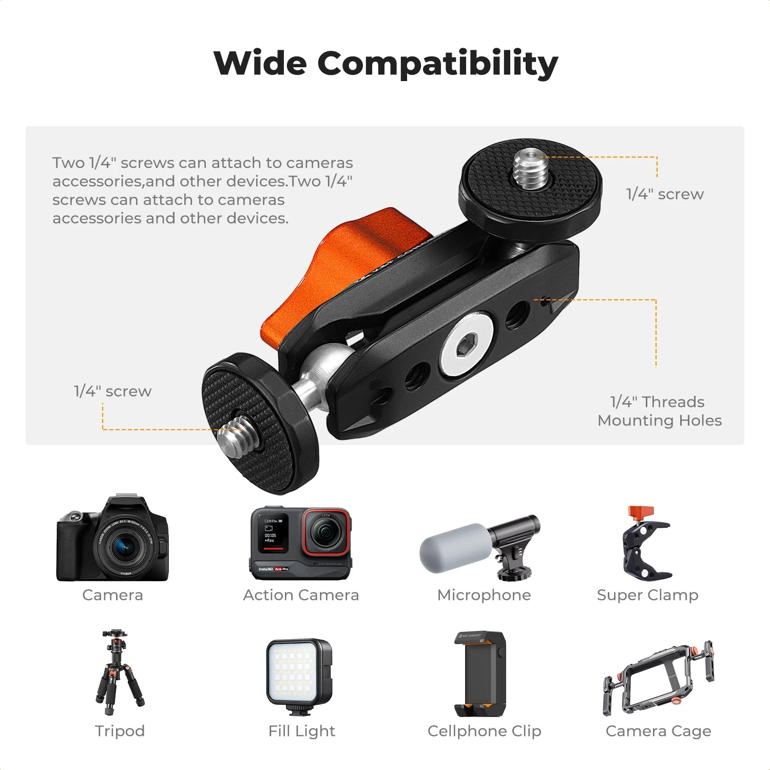 K&F CONCEPT Articulating Mini Magic Arm