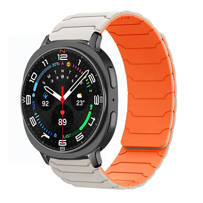 Sport Silicone Band with Magnetic Clasp for Samsung Galaxy Watch 8 / Galaxy Watch 8 Classic