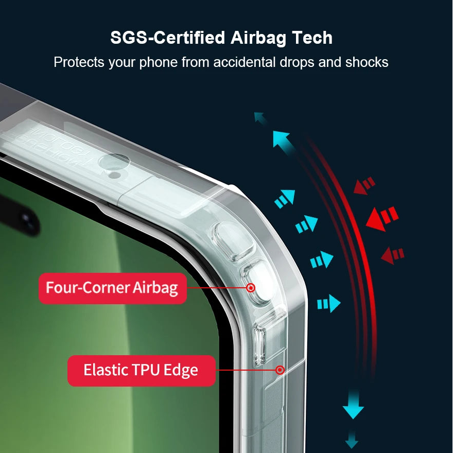 Shockproof Airbag Case with Laser Pattern for Honor Magic 8 / 8 Pro