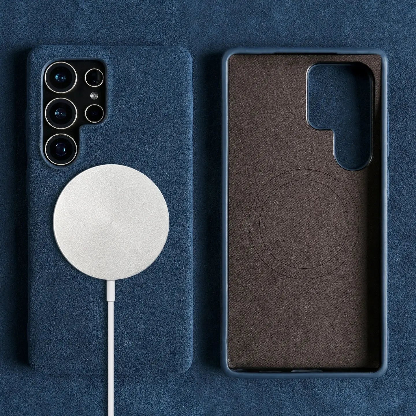 Luxury Suede Alcantara Magnetic Case for Samsung Galaxy S24 Series