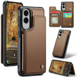 Samsung Galaxy S25 Edge Leather Wallet Case
