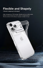 Ultra-Thin Transparent TPU Case with Raised Camera Ring for iPhone 18 Series