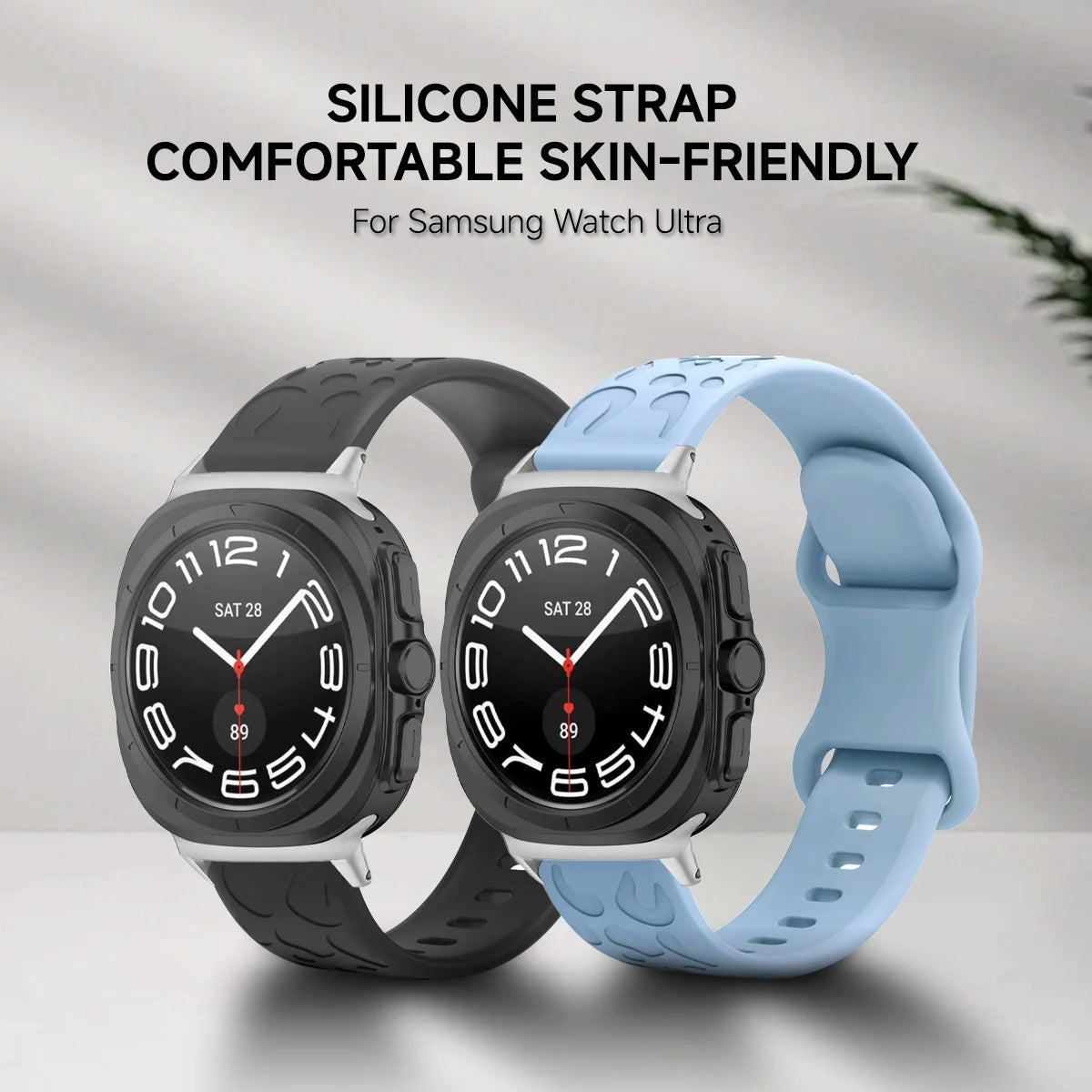 Engraved Silicone Strap for Samsung Galaxy Watch Ultra and Samsung Galaxy Watch Ultra (2025)