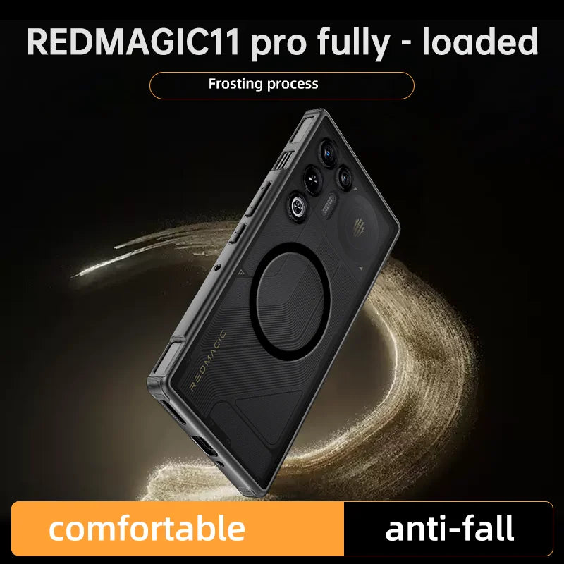 Semi-Transparent Magnetic Case for ZTE Nubia Red Magic 11 Air