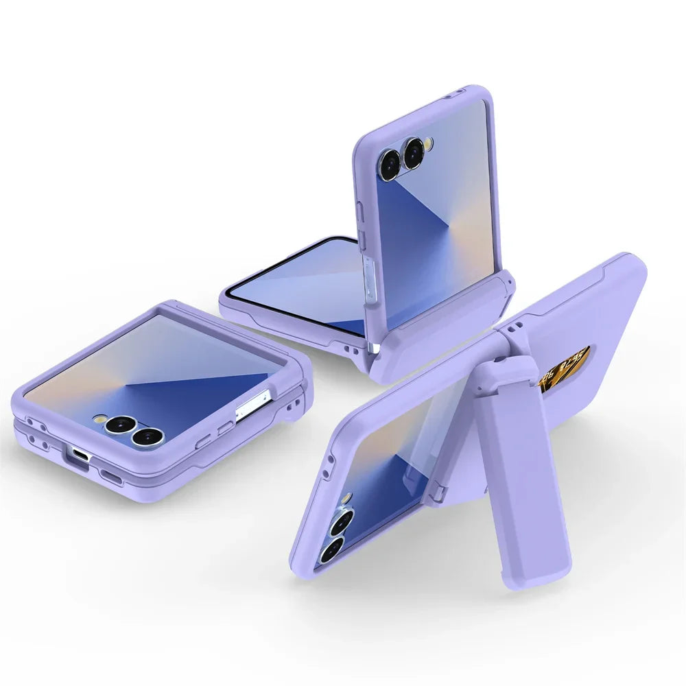 Slim Protective Case with Card Slot & Kickstand for Samsung Galaxy Z Flip 7