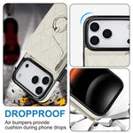 Premium Leather Wallet Case with Ring and Lanyard for iPhone 17 Series