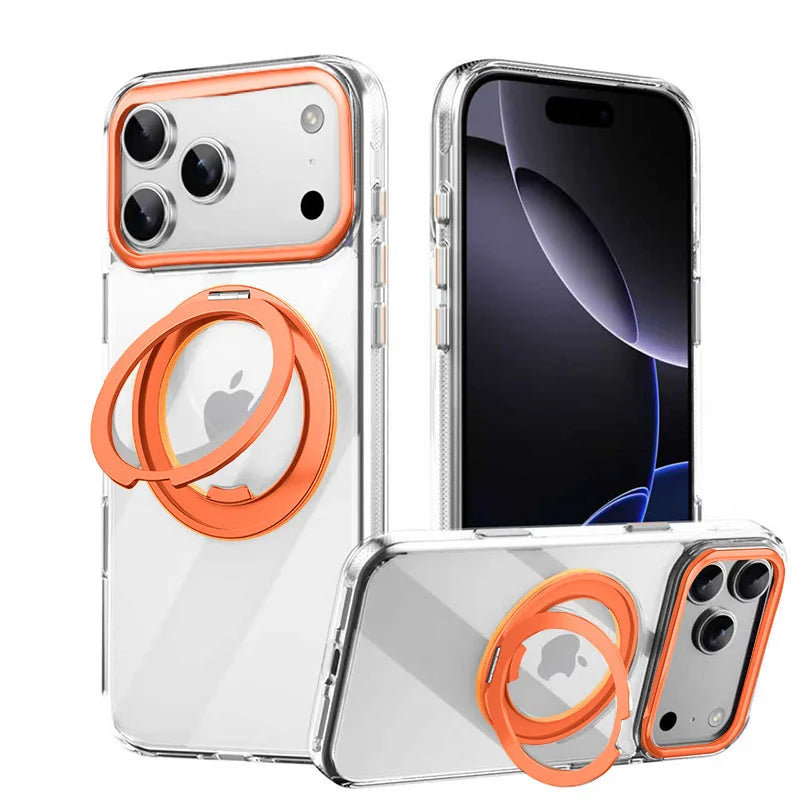 Samsung Galaxy S26 Series Magnetic Case with 360° Rotating Ring Kickstand