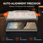 9H Tempered Glass Screen Protector With Auto-Alignment Tray for iPhone Duo