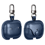 Premium Protective Leather Case with Keychain for AirPods 4