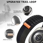 Breathable Nylon Fabric Watch Band with Hook-and-Loop Fastener for Samsung Galaxy Watch Ultra 2