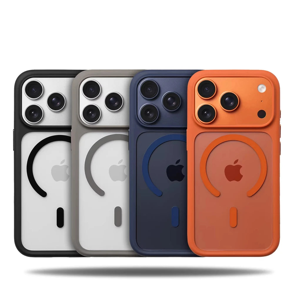 Luxury Transparent Hard Shell MagSafe Case for iPhone 17 Series