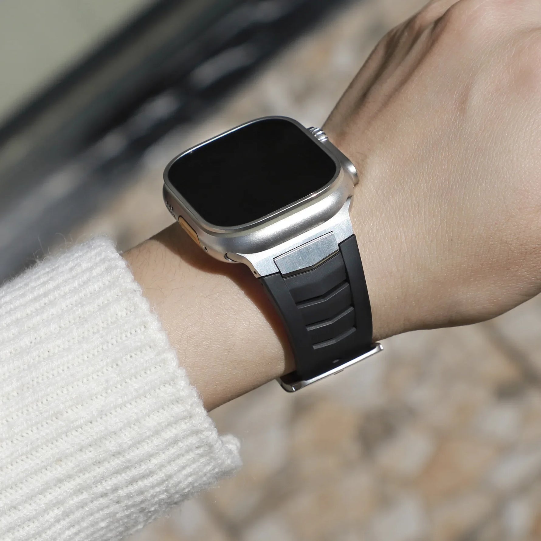 Premium Fluoro Rubber Sports Band for Apple Watch