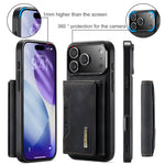 Premium Leather MagSafe Wallet Case with 3-Card Detachable Wallet for iPhone 18 Series