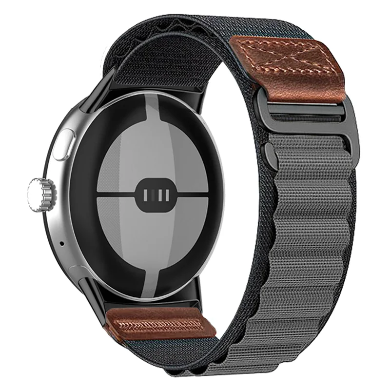 Breathable Nylon and Leather Band for Google Pixel Watch 4