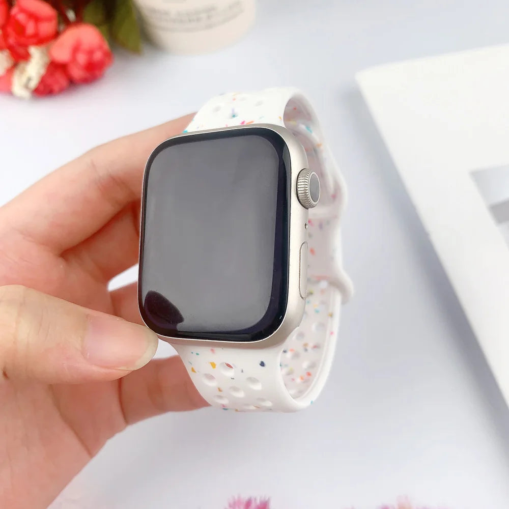 Silicone Color Particles Strap for Apple Watch