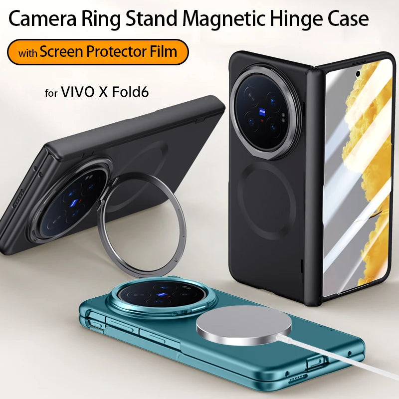 Matte Frosted Kickstand Case With Screen Protector for VIVO X Fold6