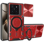 Xiaomi 14T Series Shockproof Armor Case with Slide Camera Lens & Ring Stand