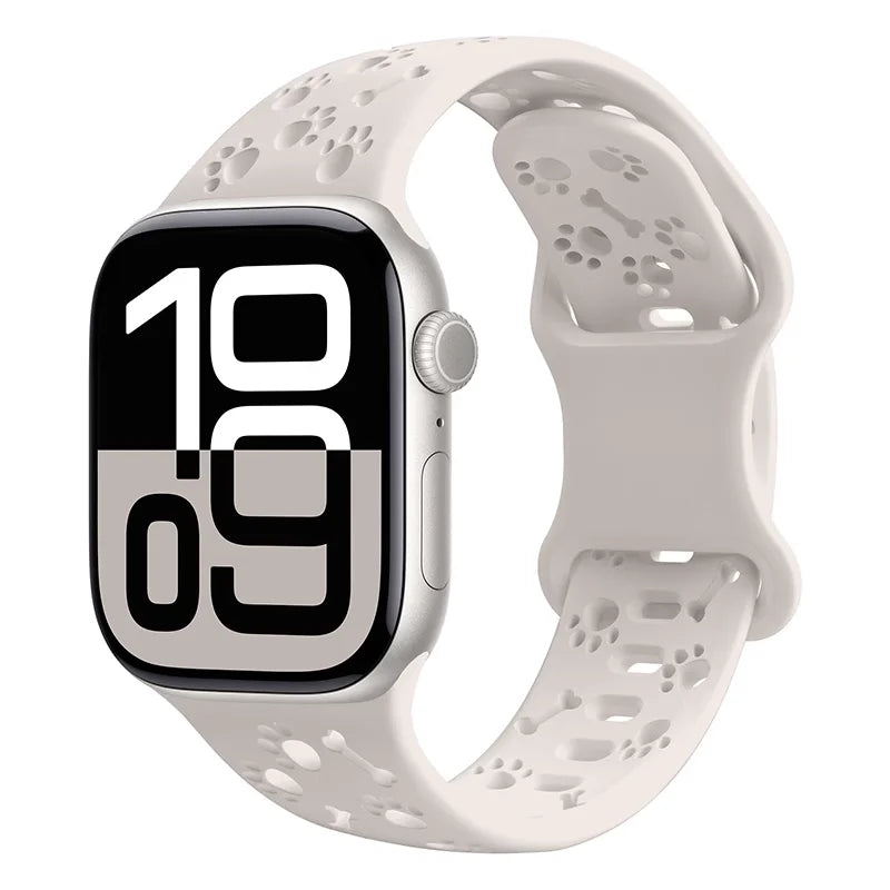 Engraved Silicone Sport Strap for Apple Watch
