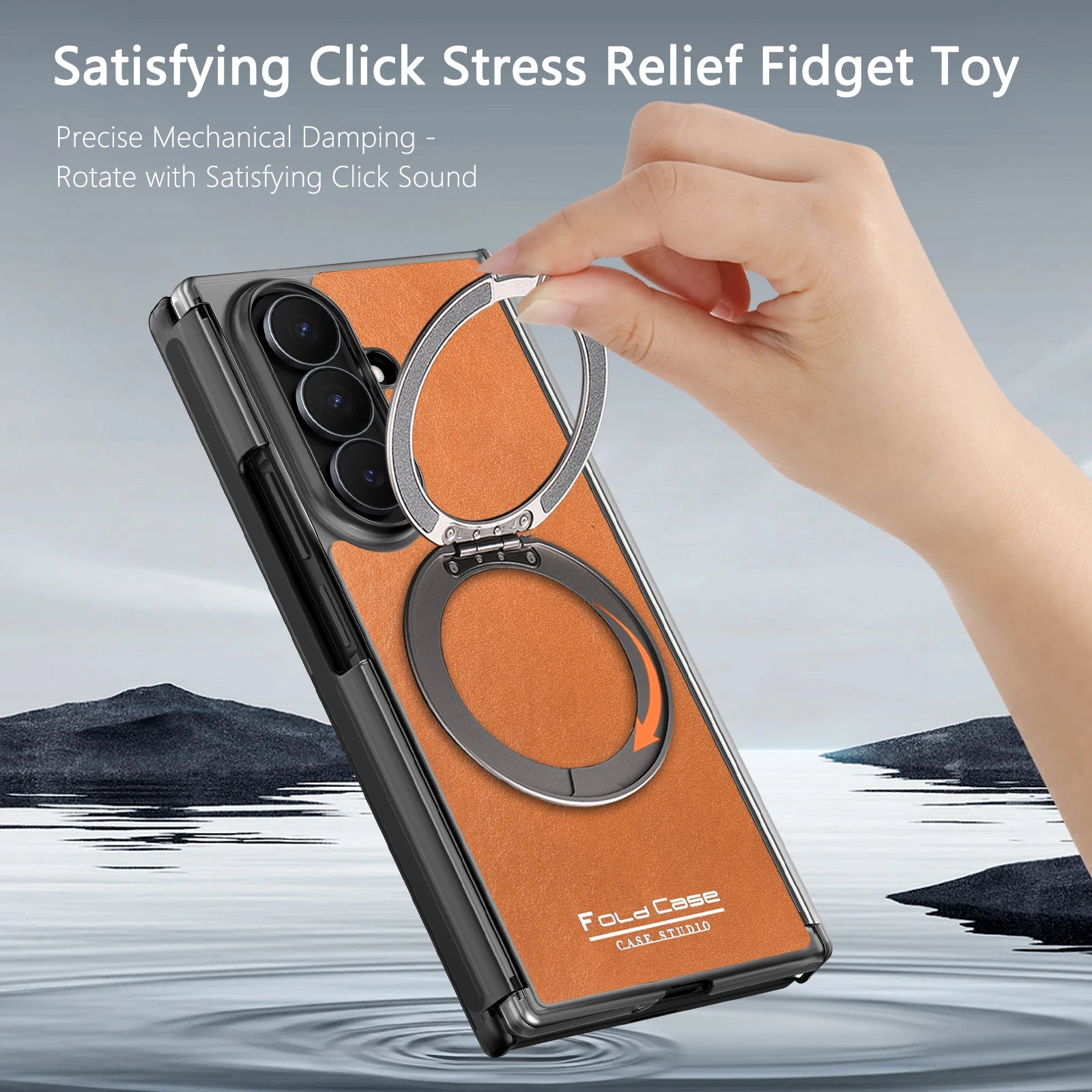 Shockproof Magnetic Case for Samsung Galaxy Z TriFold with 360° Stand